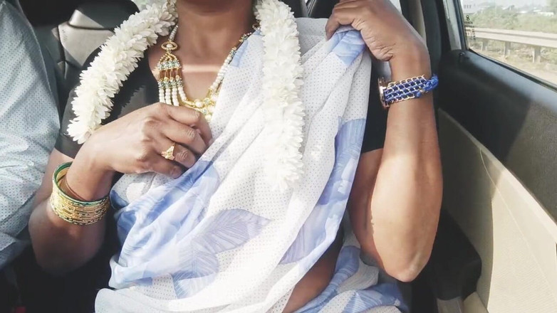 Telugu honey lips: E -2、フルビデオ、車中のセックス、テルグ語のダーティートーク、インドの美しいセクシーサリー主婦と婿のロマンチックな旅