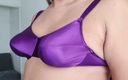 Only bras: Áo ngực satin màu tím
