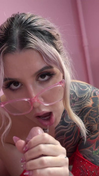 Luna's in Lingerie and Sucking Logan's Dick