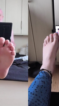 Pieds Nus Sur Le Lit