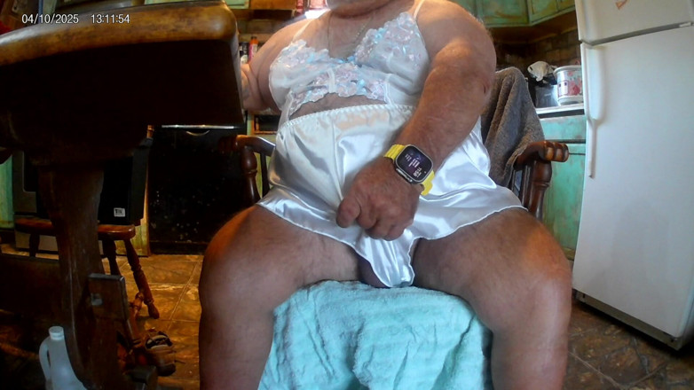 Mark Fletcher: Mark Fletcher Watching a JOI Vid Cumming Wearing More Lingerie