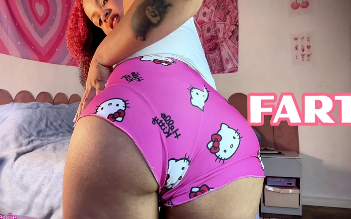 Cutiepiie Chubby: Chubby Domme in Pajamas Farting and Teasing Her Slave