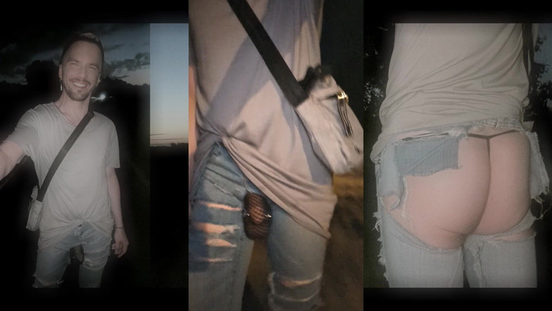 kinkygaynudist: Walking Through the City in Bottomless Jeans