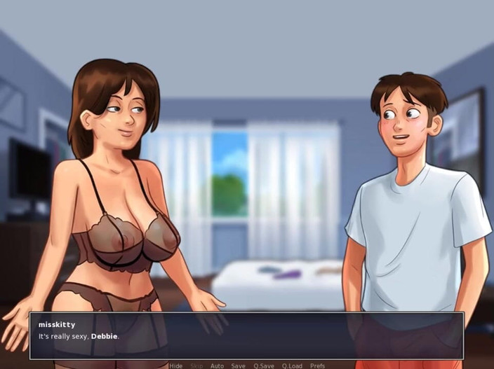 Miss Kitty 2K: Summertimesaga Hot Goth Babes (rute eve)- bagian 104