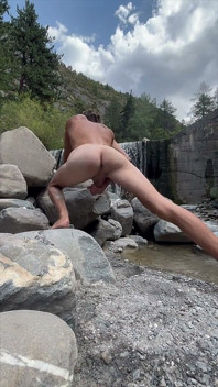 Horny at the Waterfall