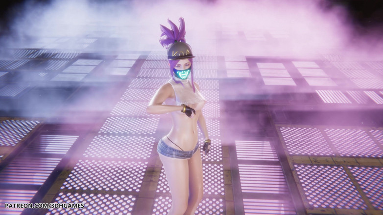 3D-Hentai Games: Aespa - Armageddon - Akali Sexy Striptease