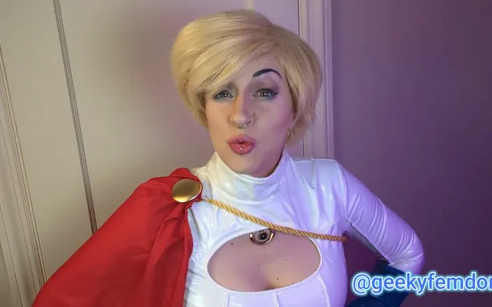 Geeky Femdom: Powegirl 的奶子思维控制 simps