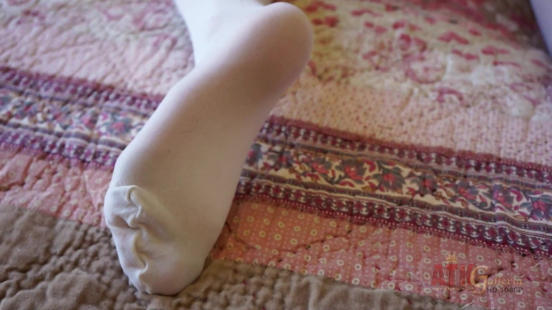 ATKIngdom Fans: Lovely teen in sexy stockings touches her pussy