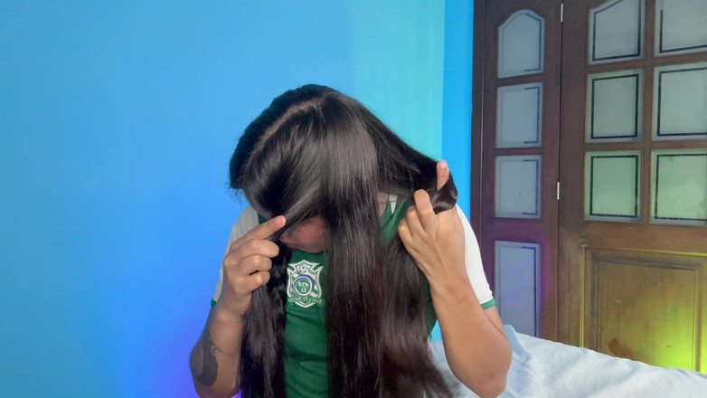Rollerpublic: Brincando com meu cabelo liso