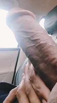 Sexy Cock Masturbation on the Car