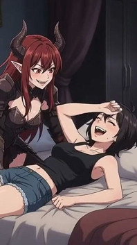 Succubus กําลังกระตุ้นสาว