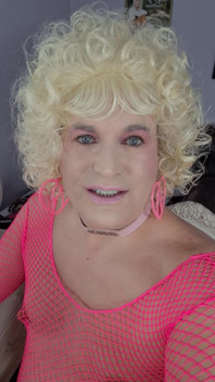 Kissing a Blonde Transvestite?