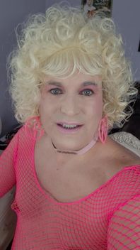 Kissing a Blonde Transvestite?