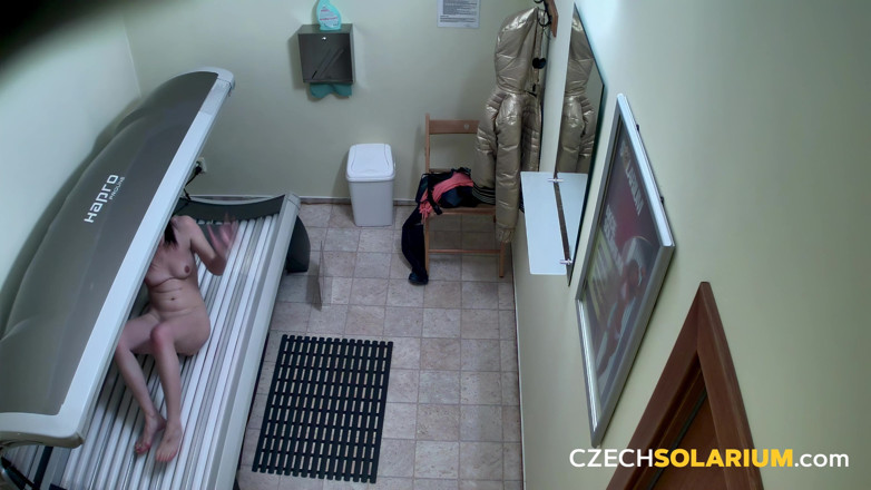 Czech Solarium: Tcheco Solarium 237: Show sensacional da morena no solário