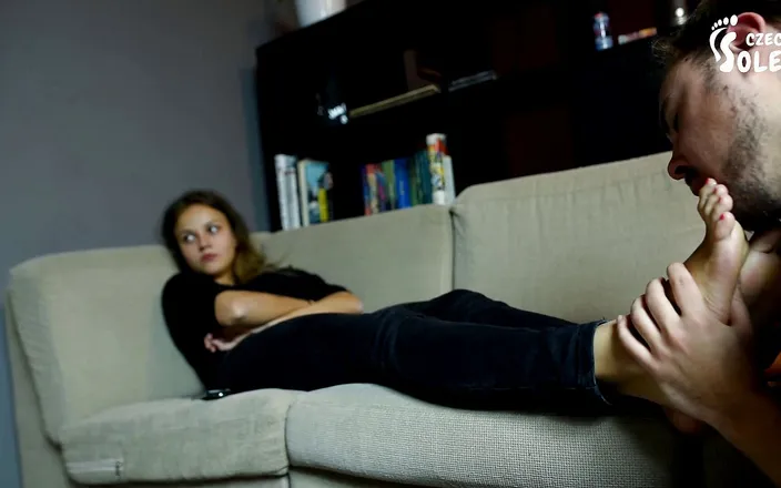 Czech Soles - foot fetish content: Worshiping ignorant mean wife's feet