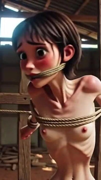 Fată extrem de slabă în robie - disperată pe șantierul brazilian