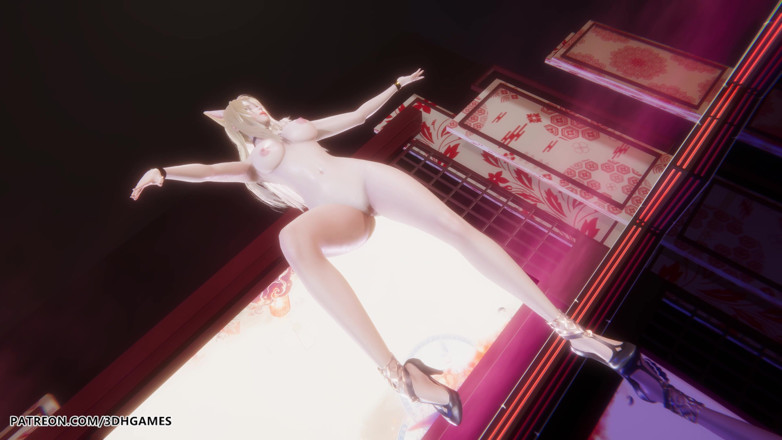 3D-Hentai Games: Mmd Gokuraku Jodo Ahri Сексуальний голий танець League of Legends Хентай Нецензурований 4K 60fps