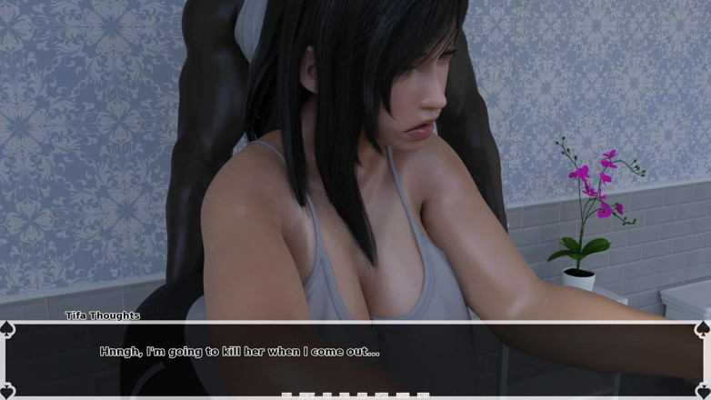 Dirty GamesXxX: 변기에서 여친의 바람피는 걸 거의 포착한 Tifa의 어두운 천국 남친 - 에피소드 17