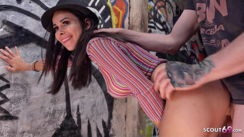 Full porn collection: Rough Risky Outdoor Amateur Anal Sex with Sexy Bitch Jessy...