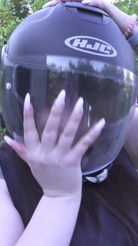 Look at My Boobs on a Motorcycle!