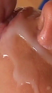 Chained Brunette MILF Swings Hard Taking Facial