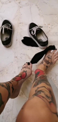 Your Italian Goddess Taking My Sweaty Vans off