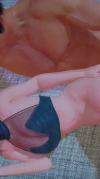Het japansk tjej med blåhårig kan hantera stor kuk ordentligt: 3d hentai