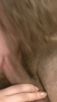 Curly hair teen pounded in her hairy pussy and facialized