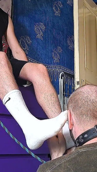 Court Dominance Worshiping Basketball Star Caloss’s Giant Soles