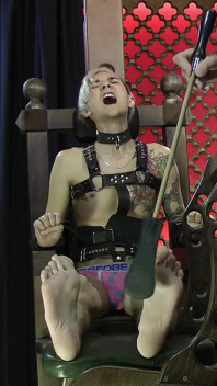 Nicky pies Bastinado cosquillas