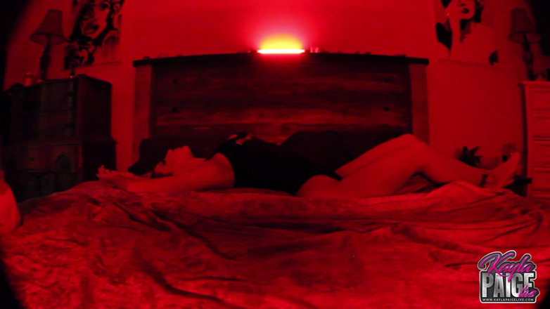 Kayla Paige: Kayla Paige my bed in red!
