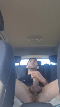 Mature Men Masturbating Naked in the Car