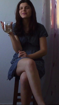 Sexy Teen and Juice to Make Her Bladder Bulge