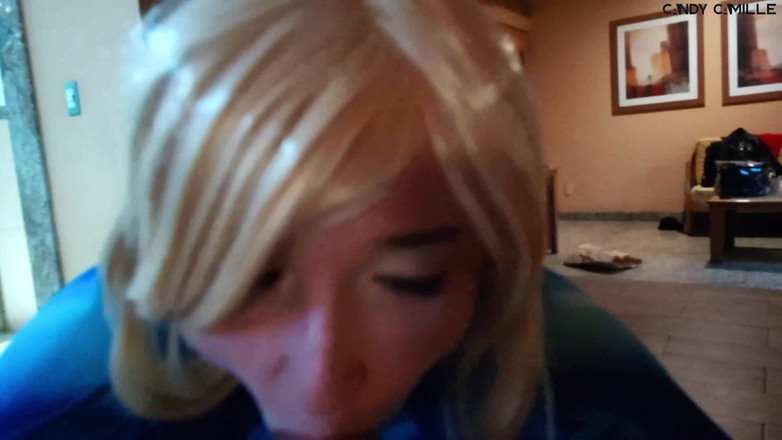 Candy Camille: Samus给你一个真正的口交
