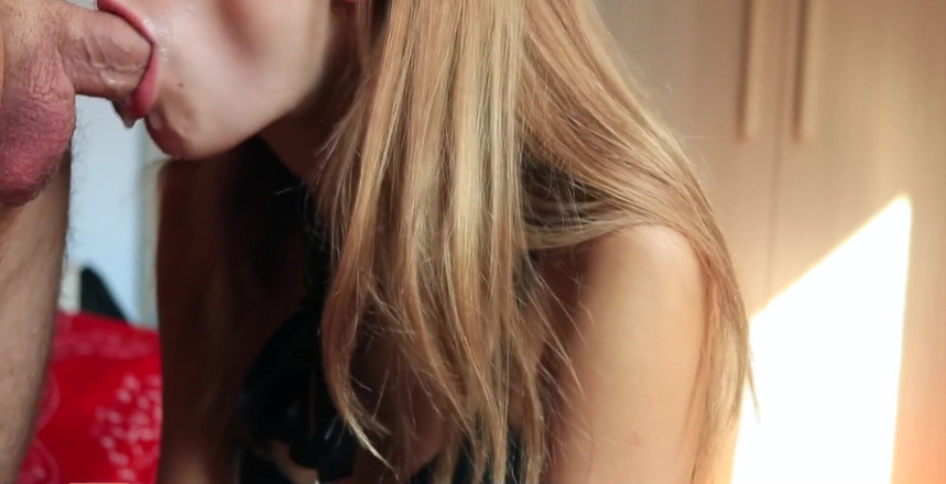 Cam Kings: Close-up amateur pijpbeurt zonder handen te gebruiken