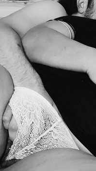BBW-ehefrau geteilt, ehemann filmt sie, nur fans in zeitlupe