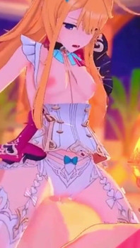 Genshin Impact - cewek escoffier dientot habis-habisan sampai dicrot di dalam - animasi hentai 3d