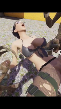 Alyx Vance bere monstrózního ptáka - poločas animace