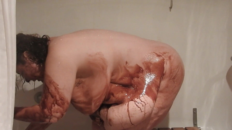 BBW nurse Vicki adventures with friends: Bbwchocolate Milk Messy Play Then Wash It All Clean!