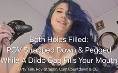 POV Strapped Down & Pegged While a Dildo Gag Fills Your Mouth: Dirty Talk, POV-strapon, Cum Countdown & CEI