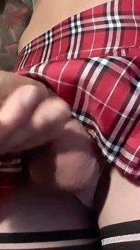 Monster Tranny Cock Cumming POV