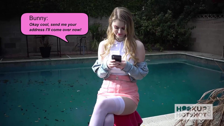 Hookup Hotshot: Pretty teen blonde Bunny Colby gets fucked rough by Hookup...