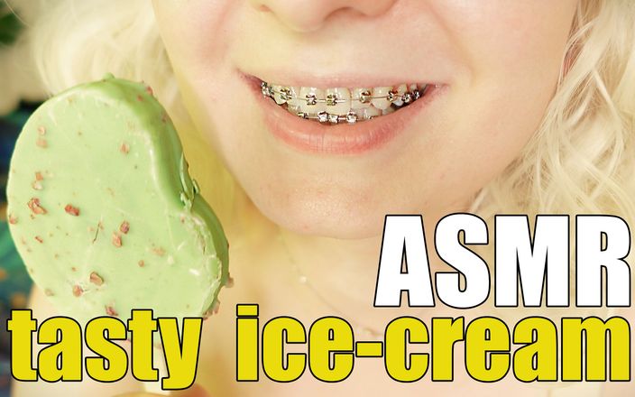 Arya Grander: 戴牙箍吃：冰淇淋视频