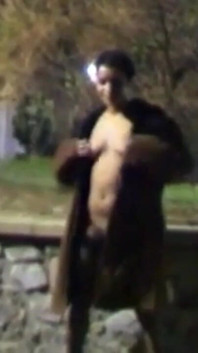 Nina Lisa: Lisa Peeing Outdoor in the Night
