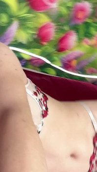 Zierliches Mädchen Hana Waer Sexy Bikini