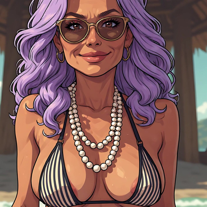 AI Porn: Nádherné ženy na pláži Bikiny Art