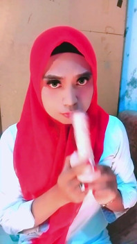 ฟิเอลเซิร์ปทวารหนักใส่ฮิญาบฮิญาบอินโดนีเซีย