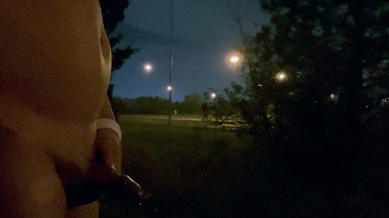barenakedboy: Midnight Roadside Piss Flex: Naked Muscle God Unleashed
