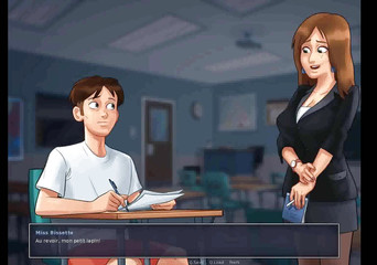 Dirty GamesXxX: Letní sága: Francouzská profesorka MILF chce ošukat svou studentku ep 84