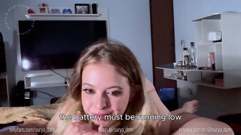 Surya and Dom Couple: My Blonde Stepsister Gave Me a Sloppy Blowjob Before Bed